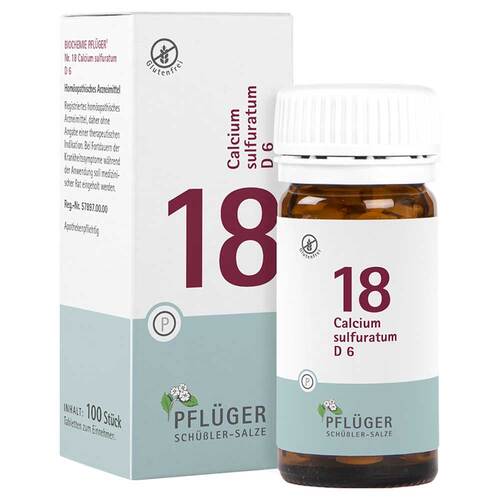 Biochemie Pfl&uuml;ger 18 Calcium sulfuratum D 6 Tabletten  - 1