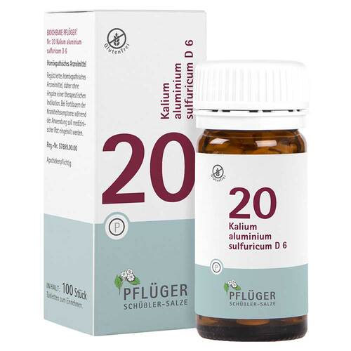 Biochemie Pfl&uuml;ger 20 Kalium alumin.sulfuricum D 6 Tabletten  - 1
