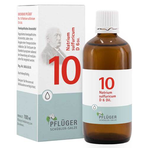 Biochemie Pfl&uuml;ger 10 Natrium sulfuricum D 6 Tropf. - 1