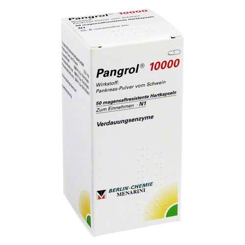 Pangrol 10.000 Hartkapseln mit magensaftresistent &uuml;berzogene Pell. - 1