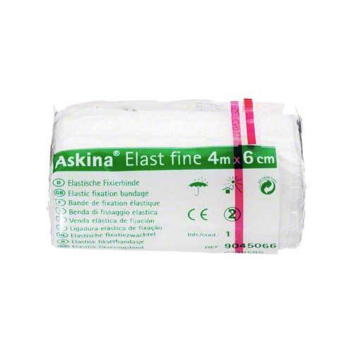 ASKINA Elast Fine Binde 6 cmx4 m cellophaniert - 1