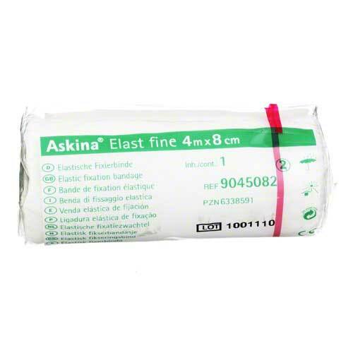 ASKINA Elast Fine Binde 8 cmx4 m cellophaniert - 1