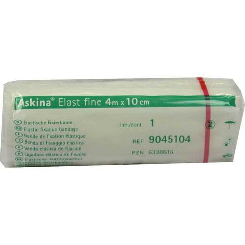 ASKINA Elast Fine Binde 10 cmx4 m cellophaniert - 1