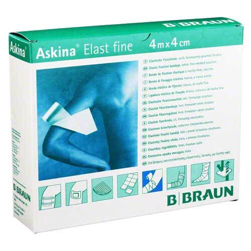 Askina Elast Fine Binde 4 cmx4 m lose - 1
