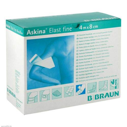 Askina Elast Fine Binde 8 cmx4 m lose - 1