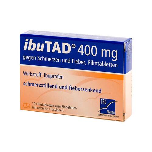 Ibutad 400 mg gegen Schmerzen und Fieber Filmtabletten  - 1