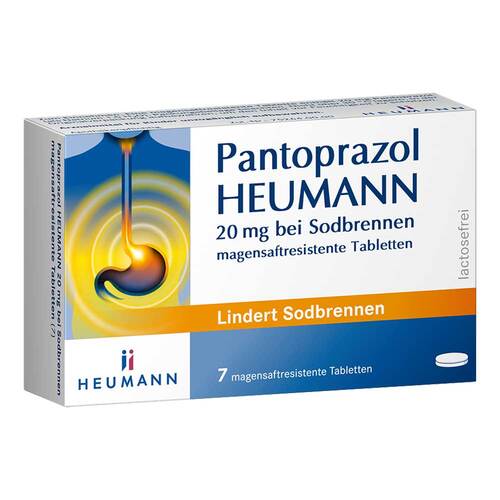 Pantoprazol Heumann 20 mg b.Sodbrennen magensaftresistent Tabletten  - 1