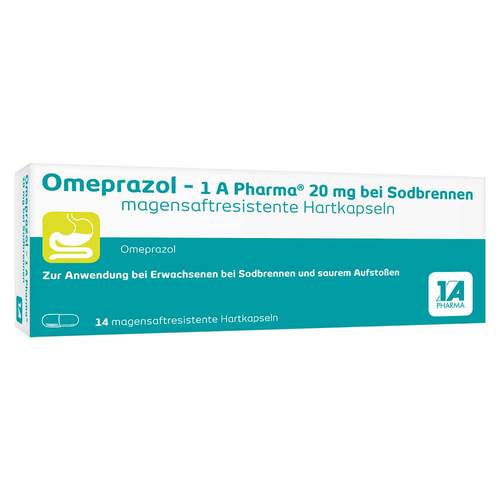 Omeprazol-1A Pharma 20 mg bei Sodbrennen Hkm - 1
