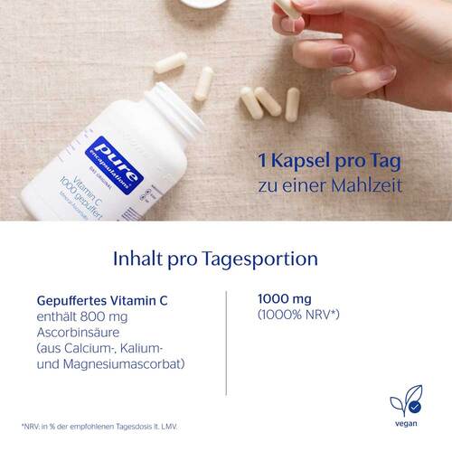 Pure Encapsulations Vitamin C 1000 gepuffert Kapseln  - 2