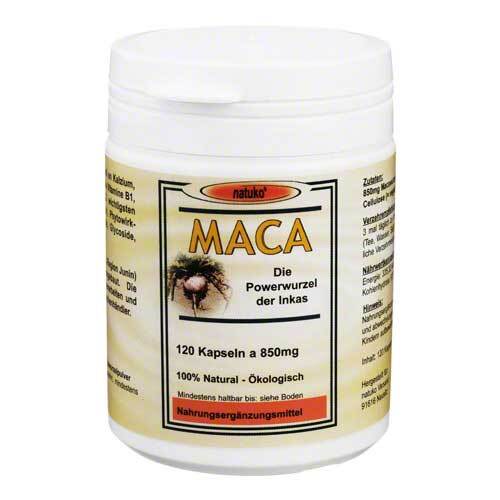 Maca Kapseln 850 mg Macawurzelpulv.a.&Ouml;koanbau - 1