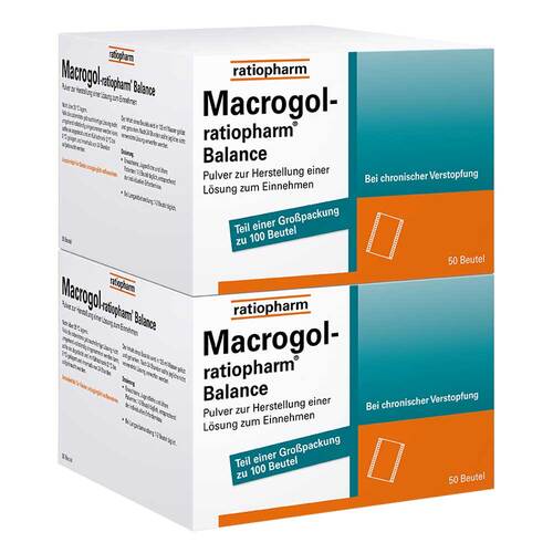 Macrogol-ratiopharm Balance Pulver zur H.e.L.zum Einnehmen  - 1