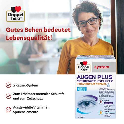 Doppelherz Augen plus Sehkraft + Schutz system Kapseln  - 3