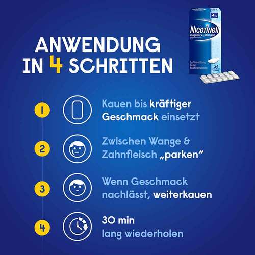 Nicotinell Kaugummi Cool Mint 4 mg - 5
