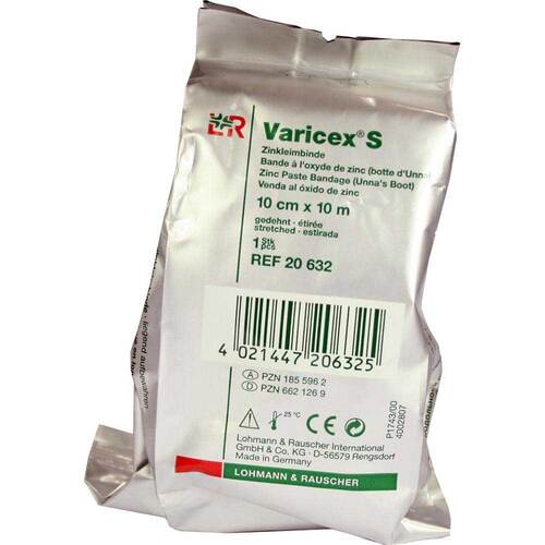 Varicex S Zinkleimbinde 10 cmx10 m - 1