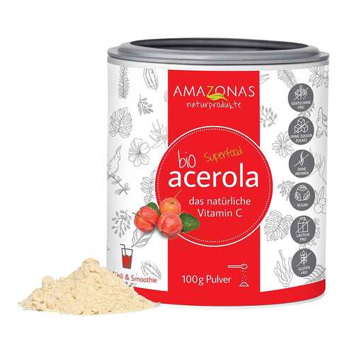 Acerola 100% Bio Pur nat&uuml;rliches Vitamin C Pulver - 1