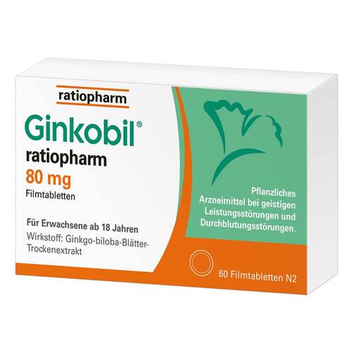 Ginkobil-ratiopharm 80 mg Filmtabletten - 1