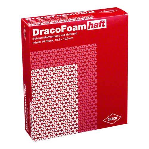 Dracofoam Haft Schaumstoff Wundauflage 12,5x12,5 cm - 1