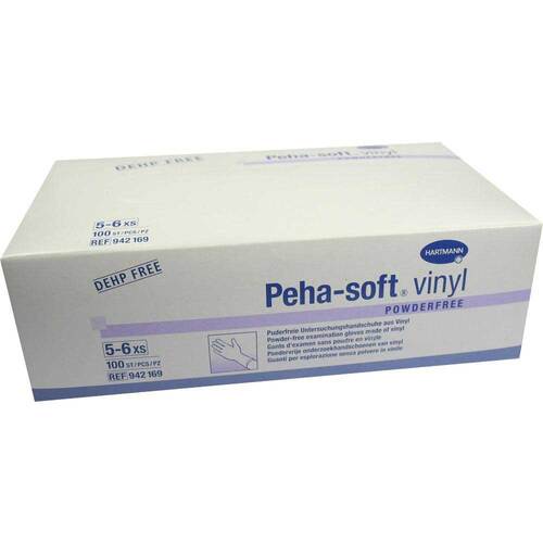 Peha-Soft Vinyl Untersuchungshandschuhe unste.puderfrei XS - 1