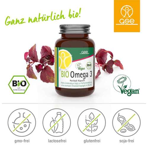 Gse Omega-3 Perilla&ouml;l biologische Kapseln - 2