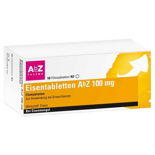 Eisentabletten Abz 100 mg Filmtabletten - 1