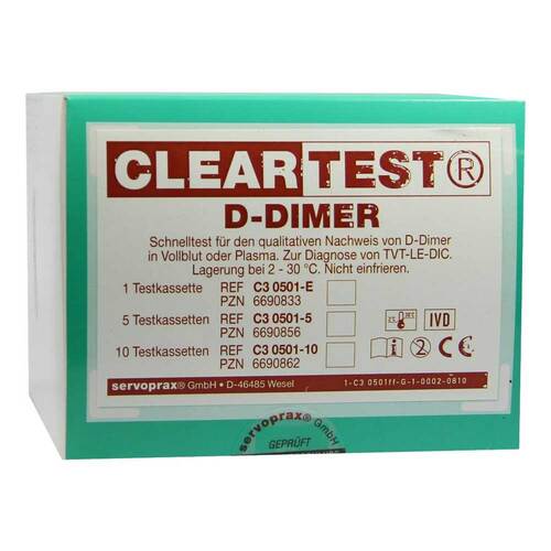 D-DIMER Cleartest Vollblut TVT LE DIC - 1