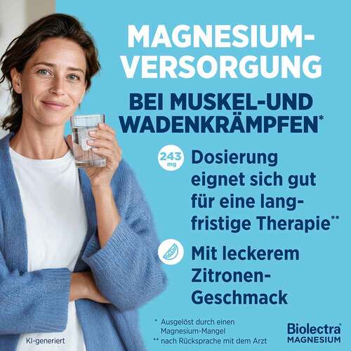 Biolectra Magnesium 243 mg forte Zitrone Brausetabletten  - 3