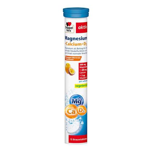 Doppelherz Magnesium + Calcium+D3 Brausetabletten - 1