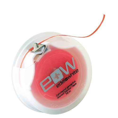 Edelwhite Dentaltape waxed Zahnseide 70 m - 1
