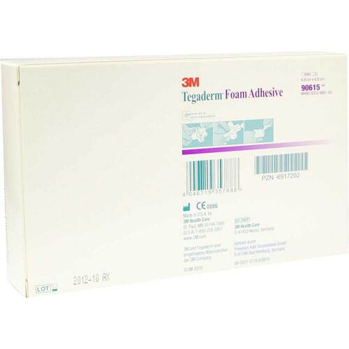TEGADERM Foam Adhesive FK 6,9x6,9 cm kreuzf.90615 - 1