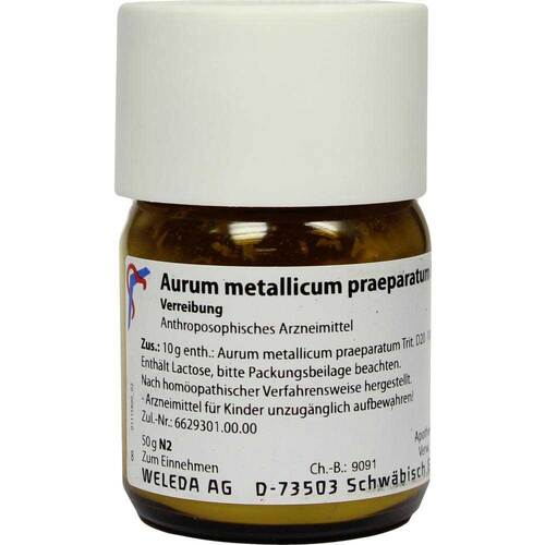 AURUM METALLICUM PRAEPARATUM D 20 Trituration - 1