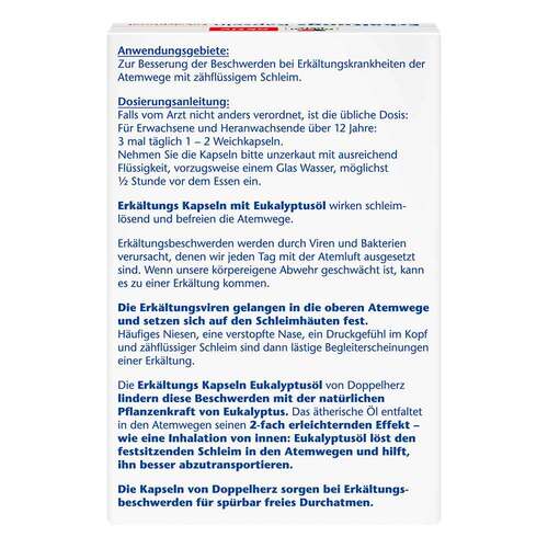 Doppelherz Erk&auml;ltungskapseln Eukalyptus&ouml;l - 2