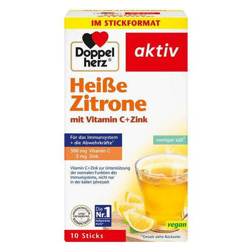 Doppelherz hei&szlig;e Zitrone Vitamin C + Zink Granulat - 1