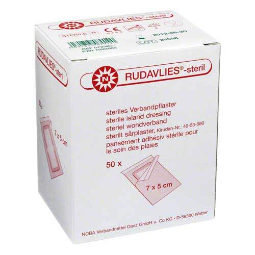 Rudavlies-steril Verbandpflaster 5x7 cm - 1