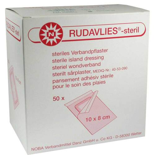 Rudavlies-steril Verbandpflaster 8x10 cm - 1
