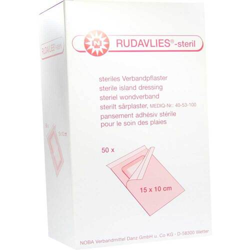 Rudavlies-steril Verbandpflaster 10x15 cm - 1
