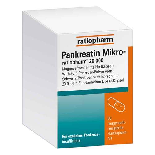 Pankreatin Mikro-ratio.20.000 magensaftresistent Hartkapseln  - 1
