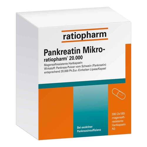 Pankreatin Mikro-ratio.20.000 magensaftresistent Hartkapseln  - 1