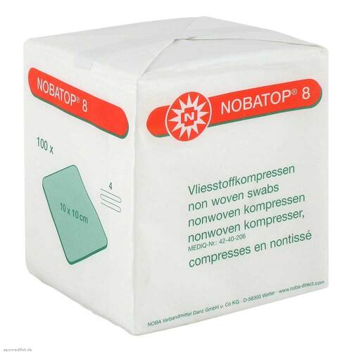 Nobatop 8 Kompressen 10x10 cm unsteril - 1
