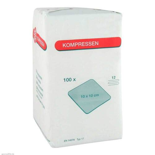 Mullkompressen 10x10 cm unsteril 12fach - 1