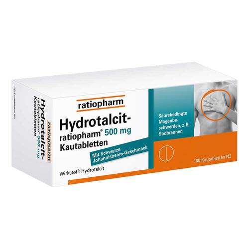Hydrotalcit-ratiopharm 500 mg Kautabletten - 1