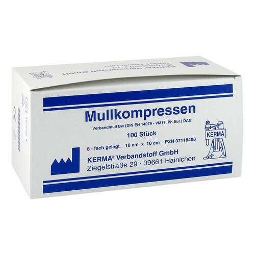 Mullkompressen 10x10 cm unsteril 8fach BW - 2