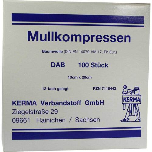 Mullkompressen 10x20 cm unsteril 12fach BW - 1