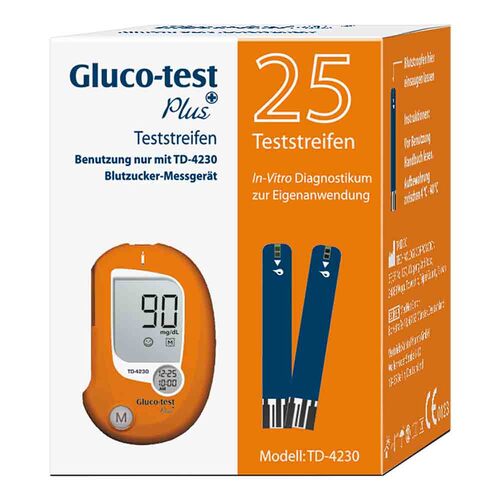 Gluco Test Plus Blutzuckerteststreifen - 1