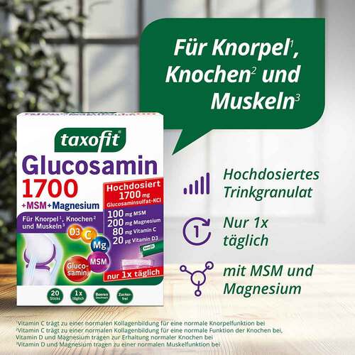 Taxofit Glucosamin 1700 + MSM+Magnesium Sticks - 2