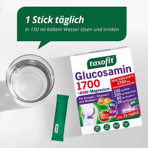 Taxofit Glucosamin 1700 + MSM+Magnesium Sticks - 4