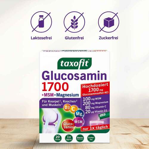Taxofit Glucosamin 1700 + MSM+Magnesium Sticks - 6
