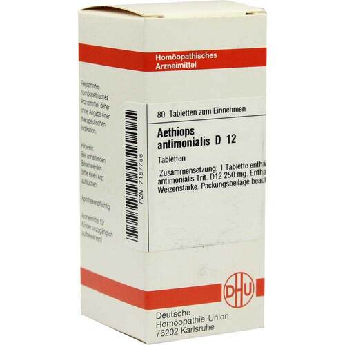 AETHIOPS ANTIMONIALIS D 12 Tabletten - 1