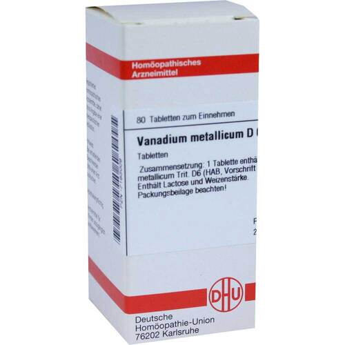 VANADIUM METALLICUM D 6 Tabletten - 1