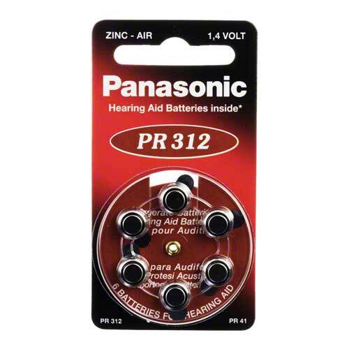 Batterien f&uuml;r H&ouml;rger&auml;te Panasonic PR312 - 1
