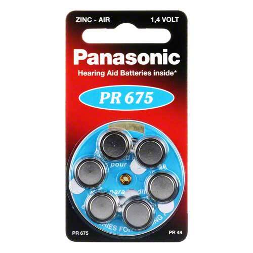 Batterien f&uuml;r H&ouml;rger&auml;te Panasonic PR675 - 1